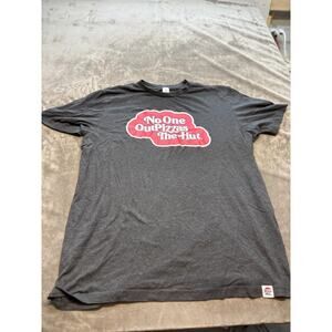 XL Pizza Hut No One Out Pizzas The Hut Employee Uniform Work Shirt‎